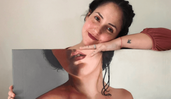 obra golondrina pintada por Nuria Spinola